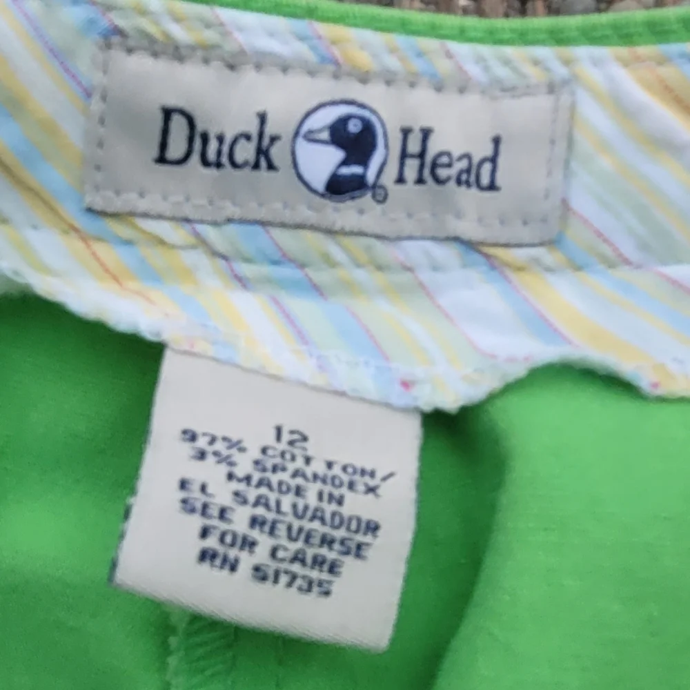 * Duck Head Size 12 Capri Green Pants - Picture 5 of 7